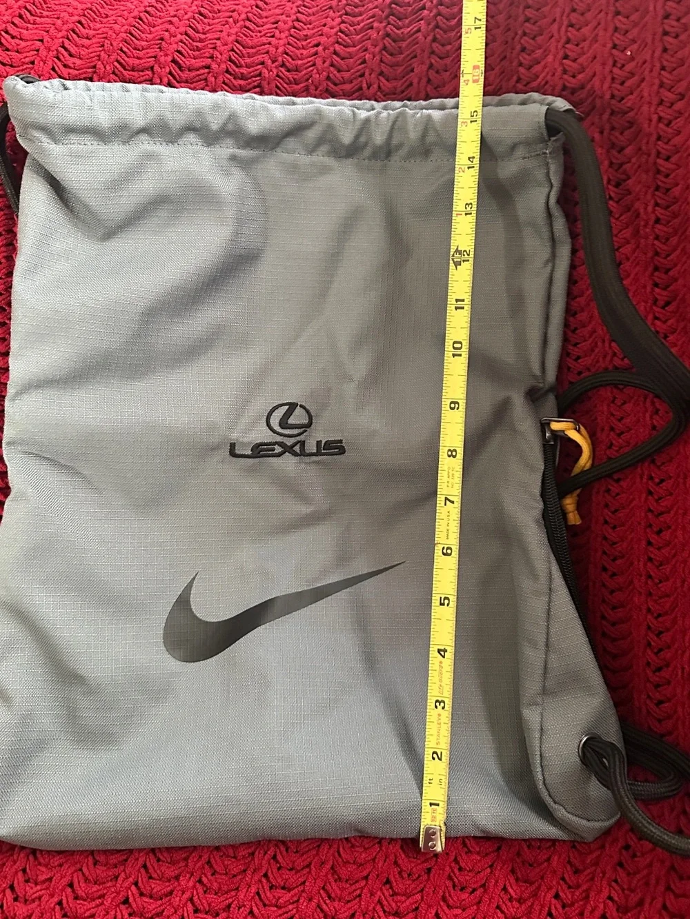 Nike Gray Lexus Drawstring Bag